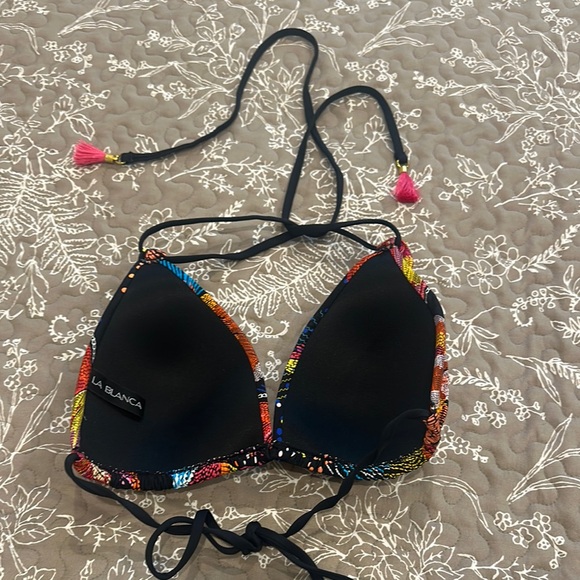 La Blanca Multicolor Trim Bikini Top - Picture 2 of 4